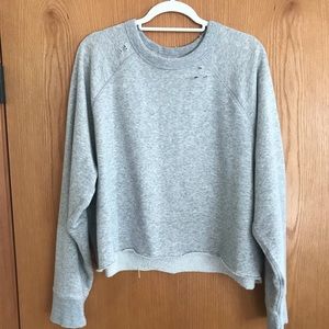 Aerie crop crewneck sweatshirt